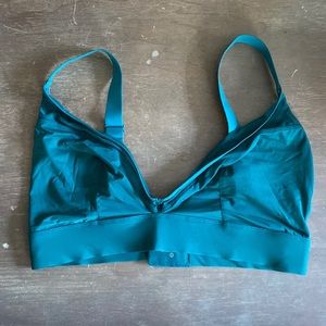 Parade Plunge Re:Play Bralette with Mesh in Botanical Garden